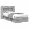 vidaXL Bettgestell mit Stauraum Grau Sonoma 100 x 200 cm Holzwerkstoff