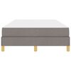 vidaXL Boxspringbett mit Matratze Taupe 120 x 190 cm Stoff