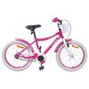 vidaXL Kinderfahrrad 18 Zoll f&uuml;r 5-7 Jahre alt Rosa