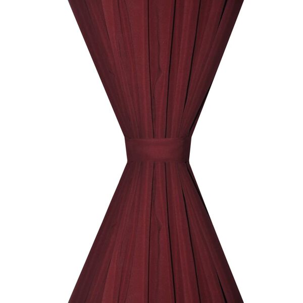 Verdunkelungs-Vorh&auml;nge energiesparend doppellagig 140x245cm Dunkelrot