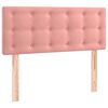 vidaXL Boxspringbett mit Matratze Rosa 80x200 cm Samt
