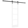 vidaXL Schiebet&uuml;r ORKDAL Wei&szlig; 61 x 198,5 cm Massivholz Kiefer und Glas
