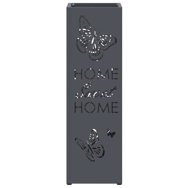 vidaXL Sonnenschirmhalter Anthrazit 15,5 x 15,5 x 49 cm Metall