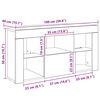 vidaXL Eck-LED-TV-Schrank Wei&szlig; 100 x 40 x 50 cm Holzwerkstoff