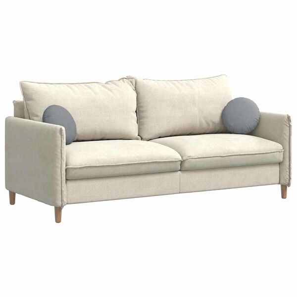 vidaXL Sitzkissen 2 pcs Hellgrau &Oslash;30 x 13 cm Stoff