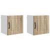 vidaXL Wandschrank PORTO 2 pcs Sonoma-Eiche 40 x 31 x 40 cm