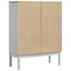 vidaXL Sideboard FLORO Wei&szlig; 70 x 30 x 70,5 cm Massivholz Kiefer