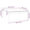vidaXL Einziehbare Markise Creme 300 x 200 cm Polyester und Aluminium