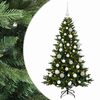 vidaXL K&uuml;nstlicher Weihnachtsbaum mit Weihnachtskugel 120 cm 150 LEDs