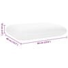 vidaXL Schlafkissen Uni Wei&szlig; 60 x 40 x 10 cm Viscoschaum