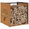vidaXL Brennholzregal 40x40x40 cm Wetterfester Stahl