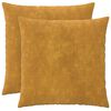 vidaXL Kissen 2 stk. HEERLEN Gelb 65 x 65 cm Mikrofaser Fleece