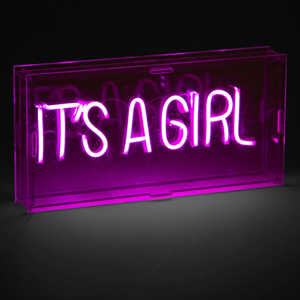 CHILDHOME Neon-Leuchtkasten It's A Girl Pink