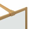 vidaXL Walk-in Duschwand Gold 115 x 195 cm Geh&auml;rtetes Glas