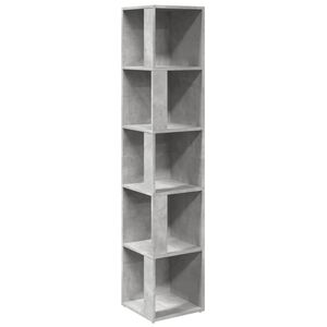 vidaXL Eckregal Betongrau 33x33x164,5 cm Holzwerkstoff