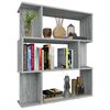 vidaXL Bücherregal/Raumteiler Grau Sonoma 80x24x96 cm Holzwerkstoff