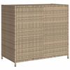 vidaXL Gartenschrank Beige 83x45x76 cm Poly Rattan