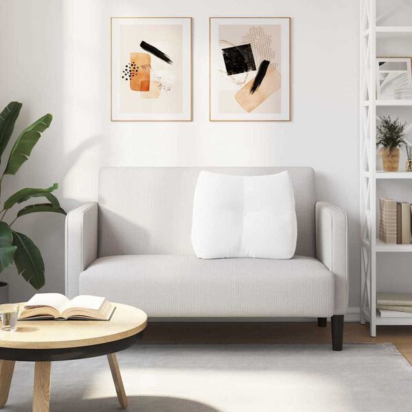 vidaXL Rücken Kissen Weiß 60 x 24 x 50 cm Stoff