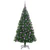 vidaXL K&uuml;nstlicher Weihnachtsbaum mit 300 LEDs mit St&auml;nder Gr&uuml;n 180 cm