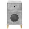 vidaXL Katzenhaus Beton 72 x 42,5 x 70 cm Holzwerkstoff