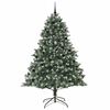 vidaXL K&uuml;nstlicher Weihnachtsbaum mit 300 LEDs mit St&auml;nder Gr&uuml;n 240 cm