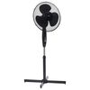 vidaXL Standventilator &Phi;40 cm 120 cm Schwarz