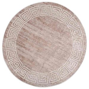 vidaXL Teppich Waschbar 120 cm Beige