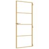 vidaXL Innent&uuml;r Schlank Golden 83x201,5 cm Hartglas und Aluminium