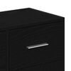 vidaXL Sideboard Schwarze Eiche 91x28x75 cm Holzwerkstoff