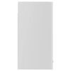 vidaXL H&auml;ngeglasschrank Lyon Hochglanz-Wei&szlig; 60x31x60 cm Holzwerkstoff