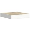 vidaXL Schweberegale 2 Stk. Eichen-Optik und Wei&szlig; 23x23,5x3,8 cm MDF
