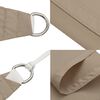 vidaXL Sonnensegel Oxford-Gewebe Quadratisch 4x4 m Taupe