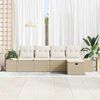 vidaXL Sofa Set mit Kissen 5 pcs Poly-Rattan