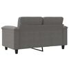 vidaXL 2-Sitzer-Sofa Dunkelgrau 120 cm Mikrofasergewebe