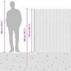 vidaXL Zaun mit Pfosten Silber 1,5 x 10 m Stahl