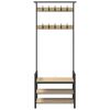 vidaXL Garderobenst&auml;nder Sonoma-Eiche 75 x 34 x 184 cm Holzwerkstoff