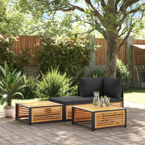 vidaXL Gartentisch 68x68x30 cm Massivholz Akazie
