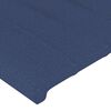 vidaXL Kopfteile 2 Stk. Blau 100x5x78/88 cm Stoff
