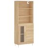 vidaXL Highboard Sonoma-Eiche 69,5x34x180 cm Holzwerkstoff