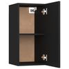 vidaXL 8-tlg. TV-Schrank-Set Schwarz Holzwerkstoff