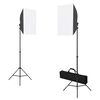 vidaXL Fotostudio-Set mit Softboxen, Hintergrundsystem und Reflektor