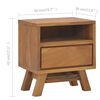 vidaXL Nachttisch 40x30x45 cm Teak Massivholz