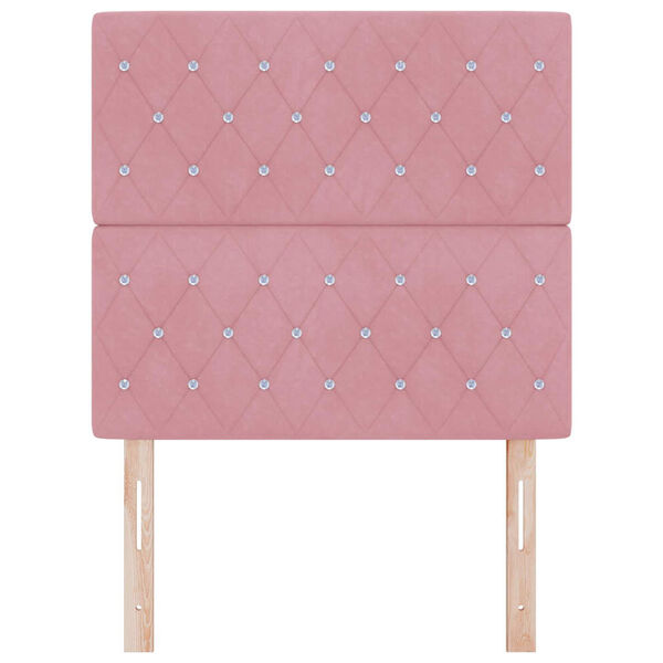 vidaXL Kopfteil mit Kopfteil Rosa 100 cm Kunstleder