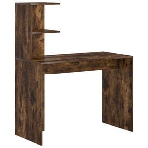 vidaXL Schreibtisch Geräucherte Eiche 102 x 50 x 124 cm Holzwerkstoff