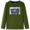 vidaXL Kinder-Langarmshirt Dunkles Khaki 104