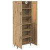 vidaXL Highboard 2 pcs Artisan-Eiche Holzwerkstoff