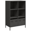 vidaXL Highboard Schwarz 68x39x103,5 cm Stahl