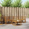 vidaXL Outdoor-Sofagarnitur 5 pcs Natur Massivholz Akazie