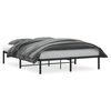 vidaXL Bettgestell Metall Schwarz 160x200 cm