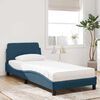 vidaXL Bett mit Matratze "Dover" Blau 80x200 cm Samt